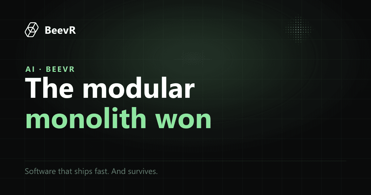 We let AI coding agents into our codebase. The modular monolith won.