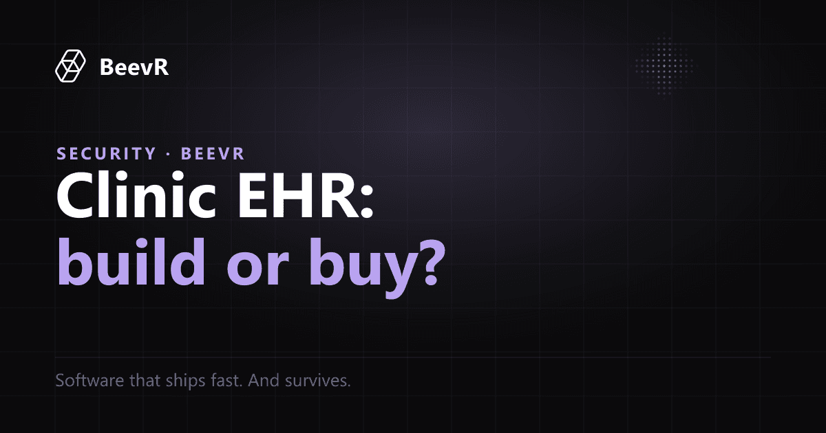 EHR for a Startup Clinic: Build or Buy in 2026?