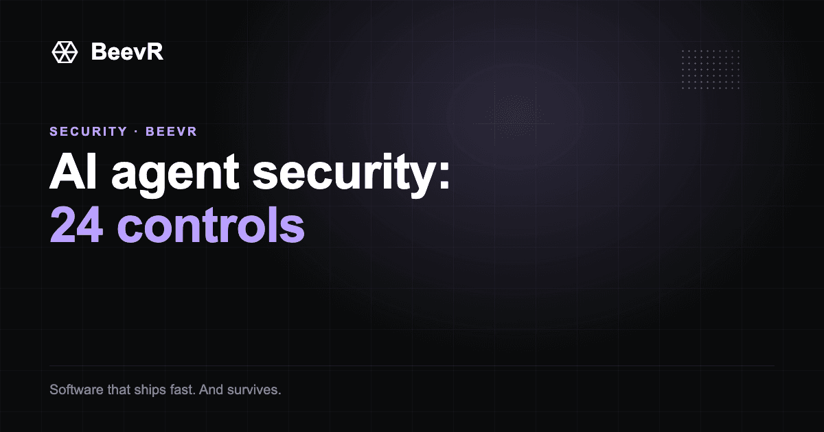 AI Agent Security Checklist: 24 Controls After Rogue Agents (2026)