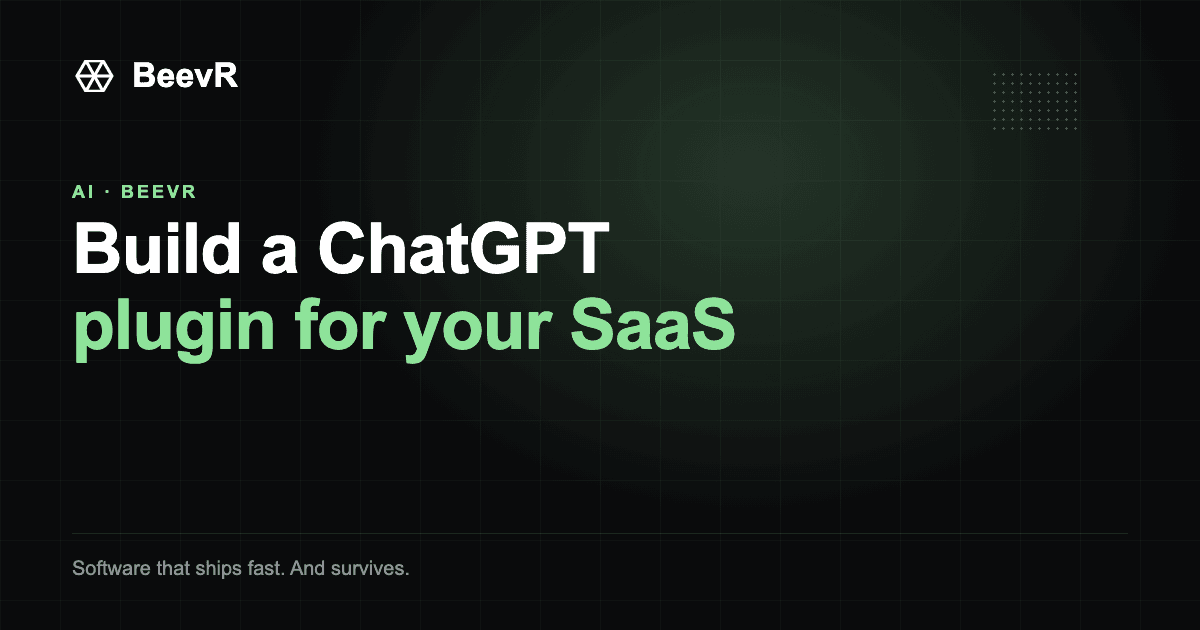 How to Build a ChatGPT Plugin for Your SaaS (2026): MCP, UI, Events