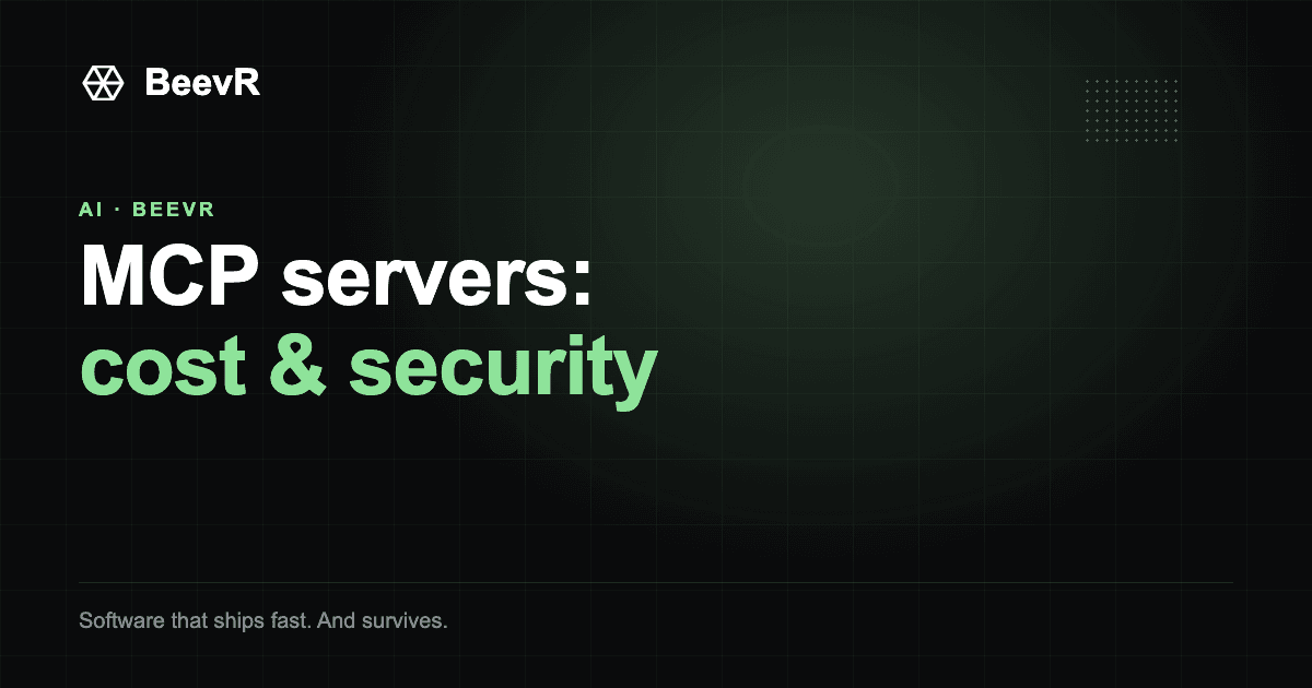MCP Server Development: Cost, Architecture & Security (2026)