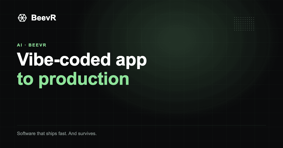 Vibe-Coded App to Production: Checklist & Costs (2026)