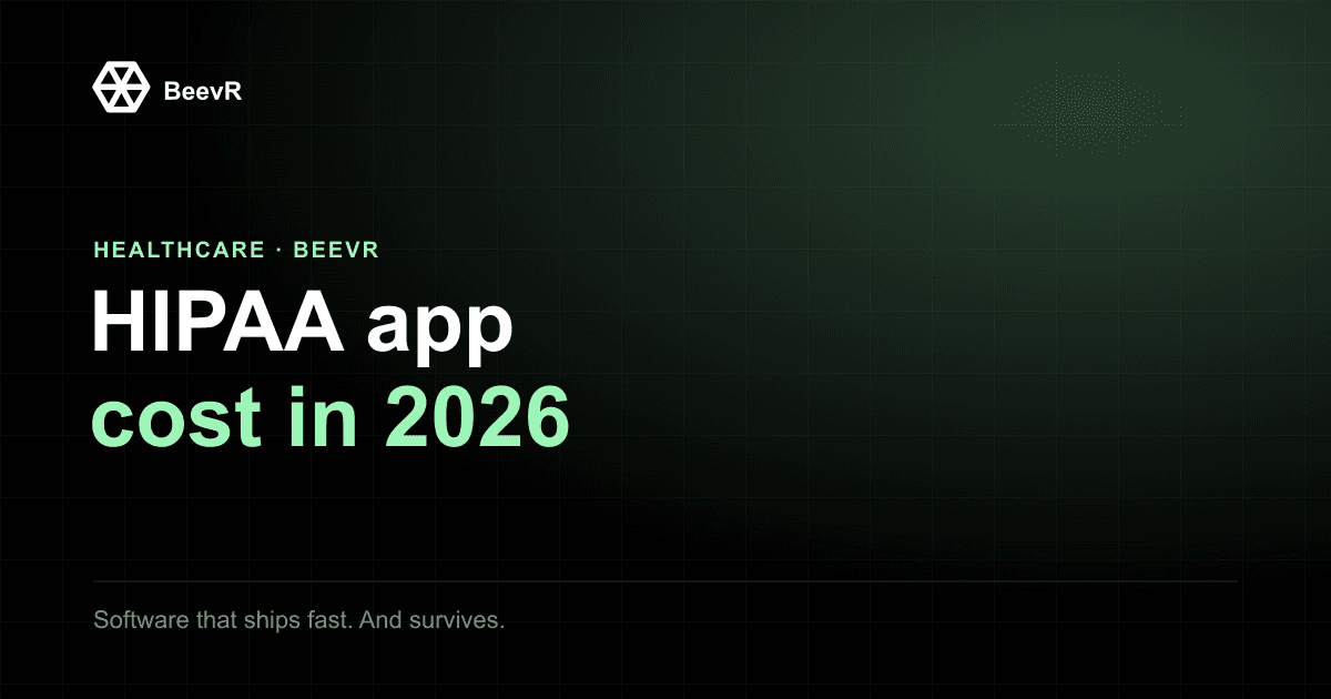 How Much Does a HIPAA-Compliant App Cost in 2026? (Real Numbers)