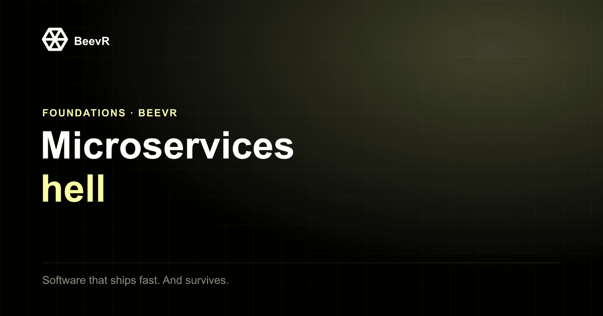 Chuyến đi của tôi tới "địa ngục Microservices" (Vì sao tôi thường chọn Monolith)